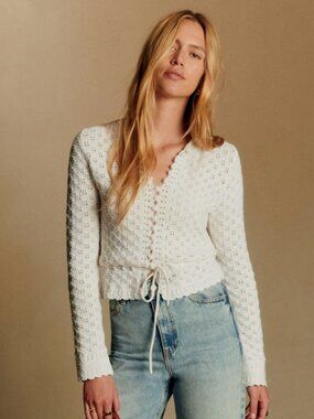 SEZANE Martie Cardigan Top Shirt Blouse Sweater Size XL